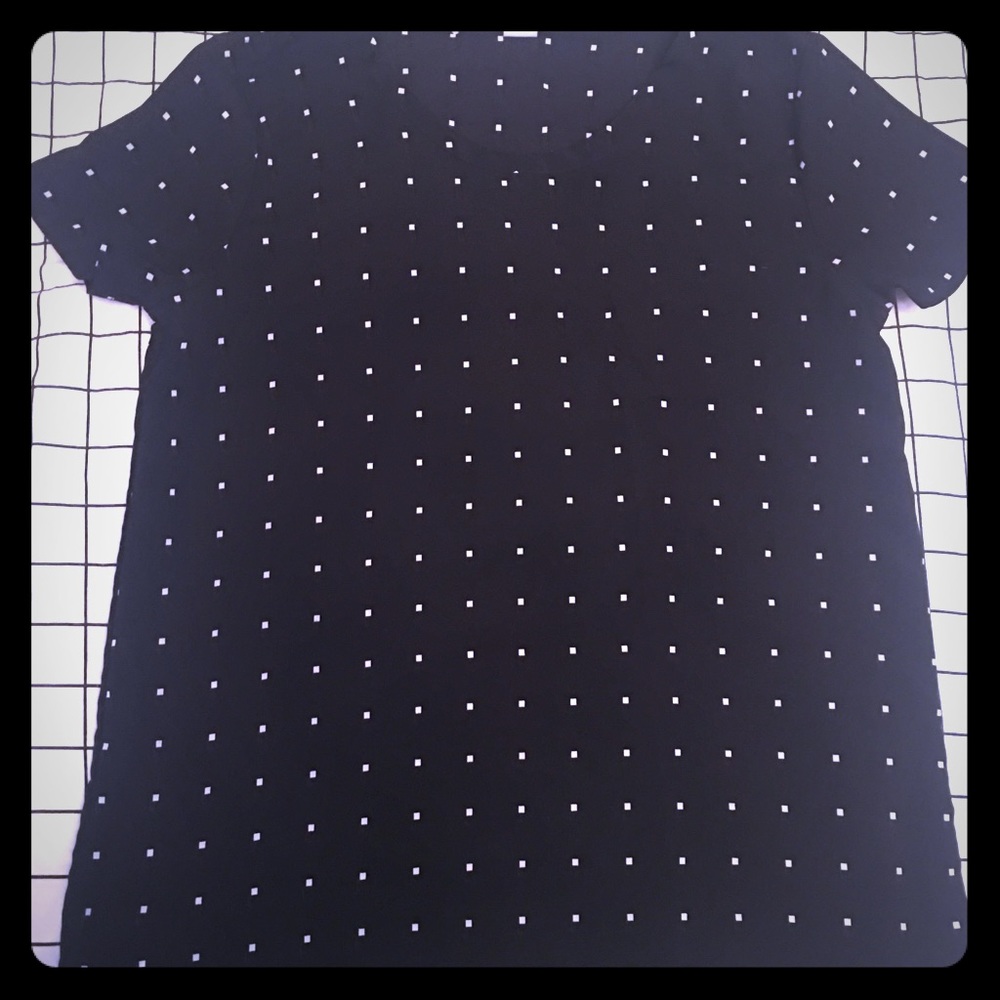 Old navy square polka dot blouse
